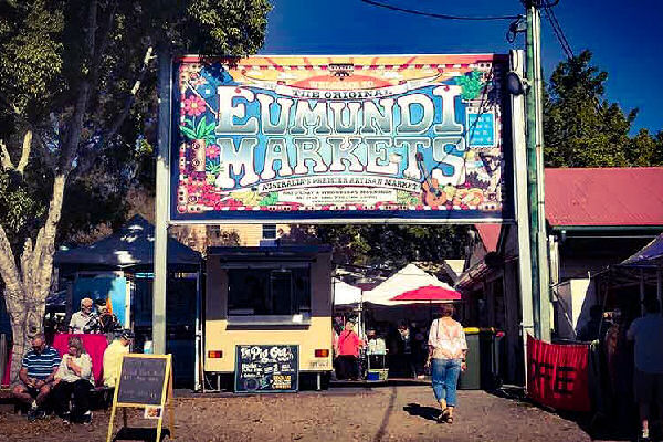 Entrance Sign to the Eumundi Markets Sunshine Coast