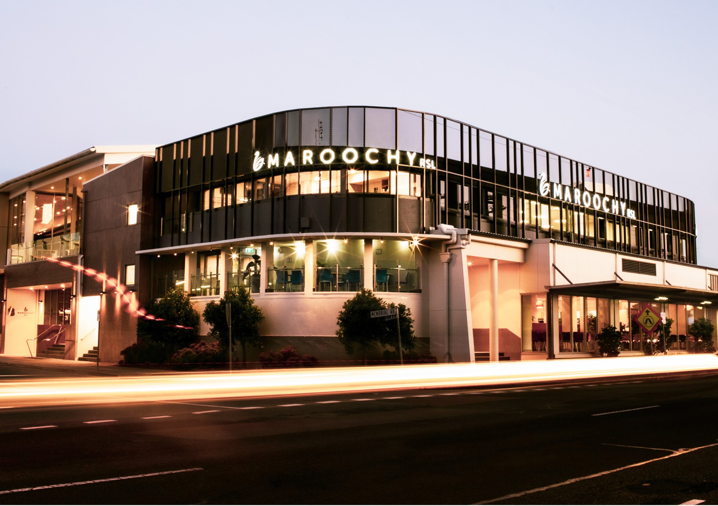 Front view of Maroochy RSL at Maroochydore on the Sunshine Coast