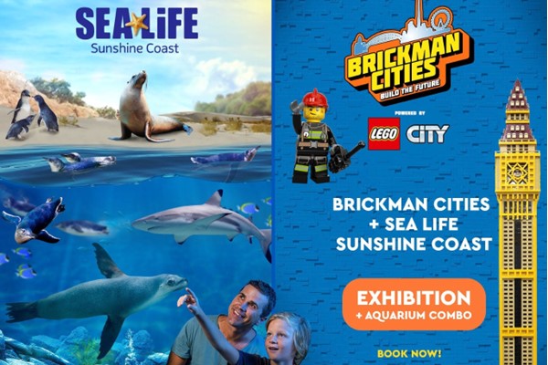 Sea:Life Sunshine Coast plus Brickman LEGO Cities